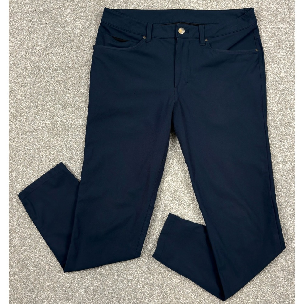 Lululemon ABC Pant Slim Mens 31x30 Warpstreme True Navy Blue LM5704S